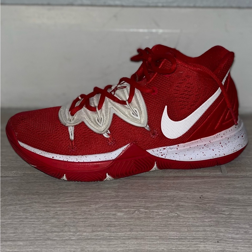 Nike Kyrie 5 red and white